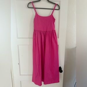 Barbie pink fit and flare sundress from Old Navy